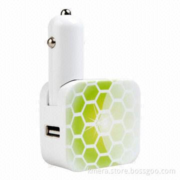 Portable Car/Household Dual Input USB Charger